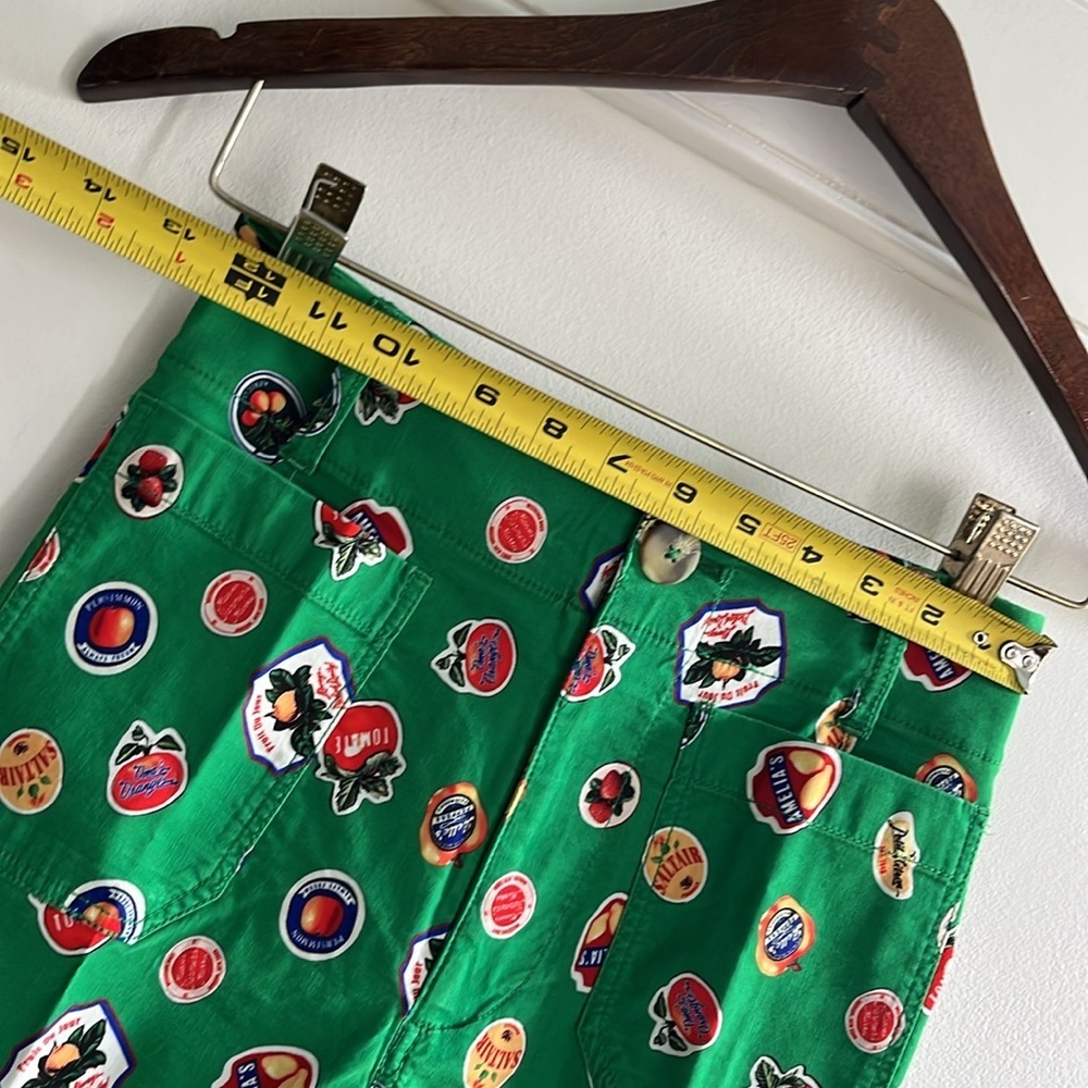 Anthropologie Colette Cropped Wide Leg Printed Pants Magic Fabric Sz 25 NWT - Picture 7 of 15